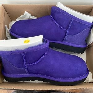 UGG CLASSIC ULTRA MINI WOMEN BOOTS SUEDE VIOLET NIGHT US 6 /UK 4 /EU 37 /JP 23